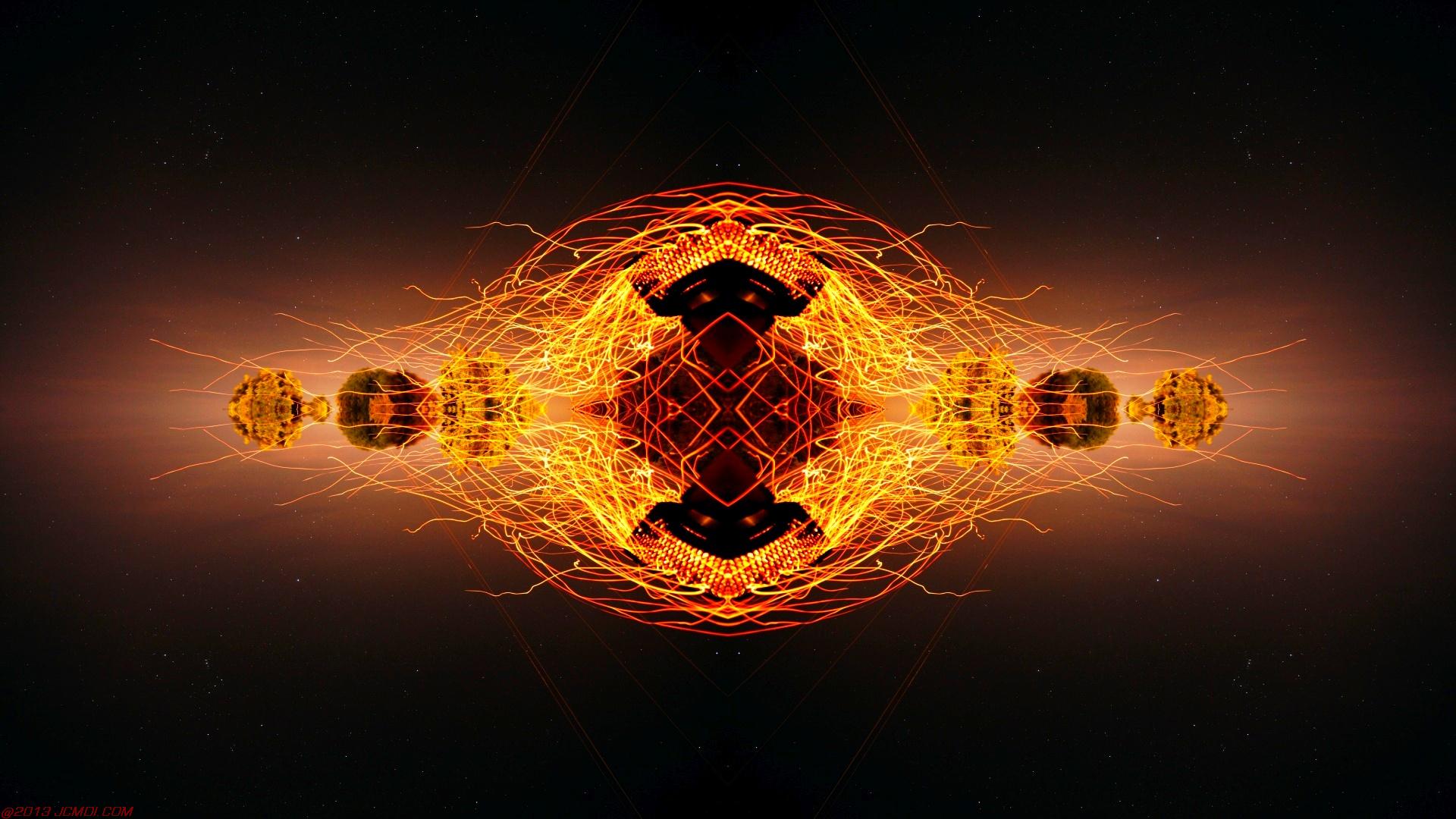 Chimney Sparks Abstract Artwork Timelapse Still Images